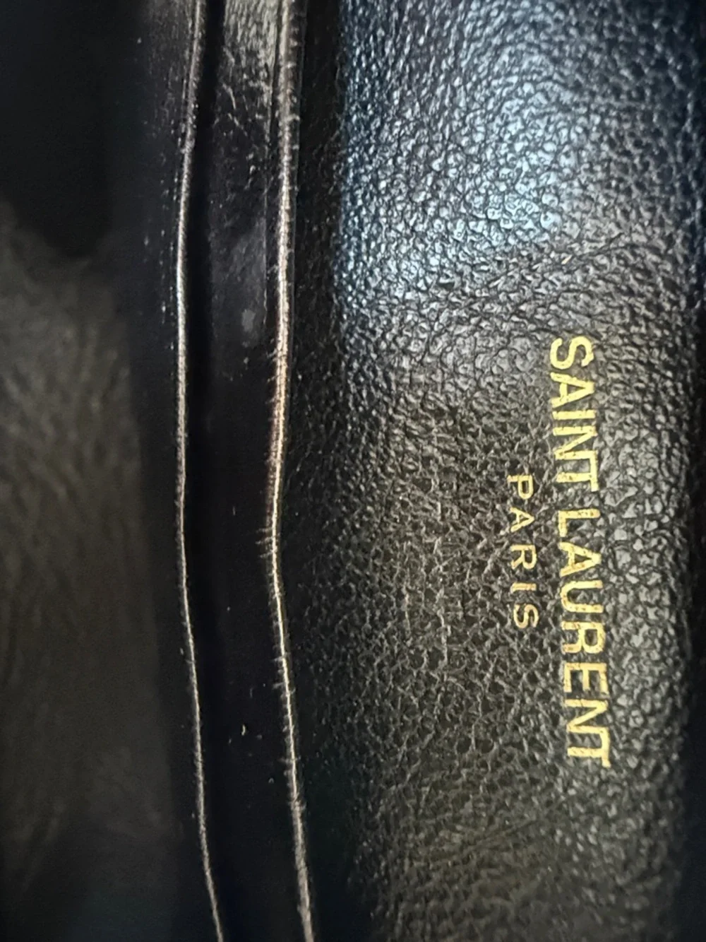 Saint Laurent Metallic Silver Camera Crossbody with Fringe Zipper Pull